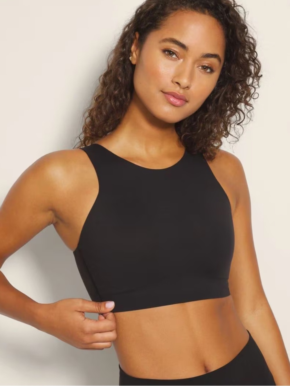 Soma High Neck Yoga Bra black large
